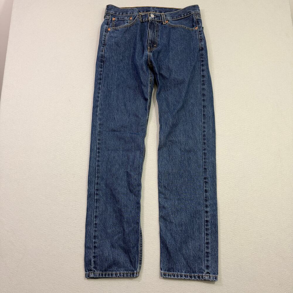 Levis 505 Jeans Men's 32x32 Blue Denim Straight Regular Fit Western Rodeo